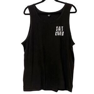 Salt Kured rock on skeleton hand Tank top muscle tee men's large black florida